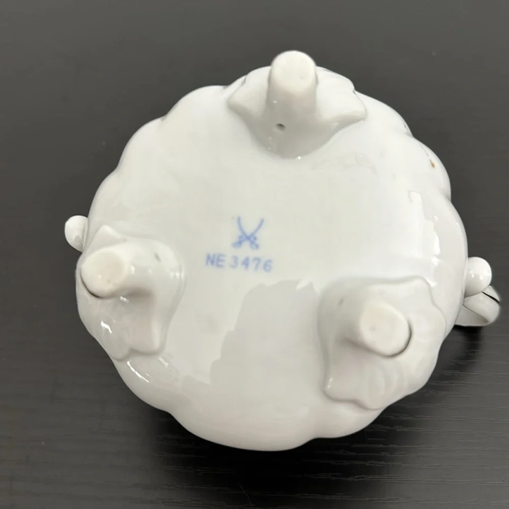 Lefton Porcelain Hand Painted Footed Sugar Bowl NE 3476